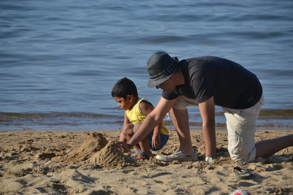 You finally have time to teach your kid how to make sand dunes
